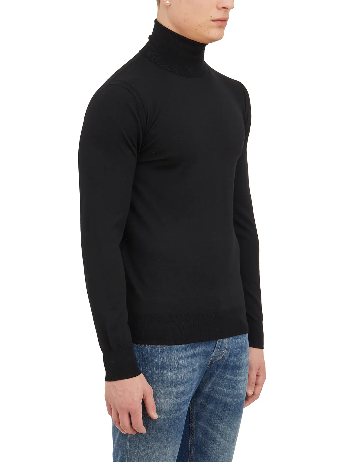 PAOLO PECORA  MAGLIA LUPETTO IN LANA 