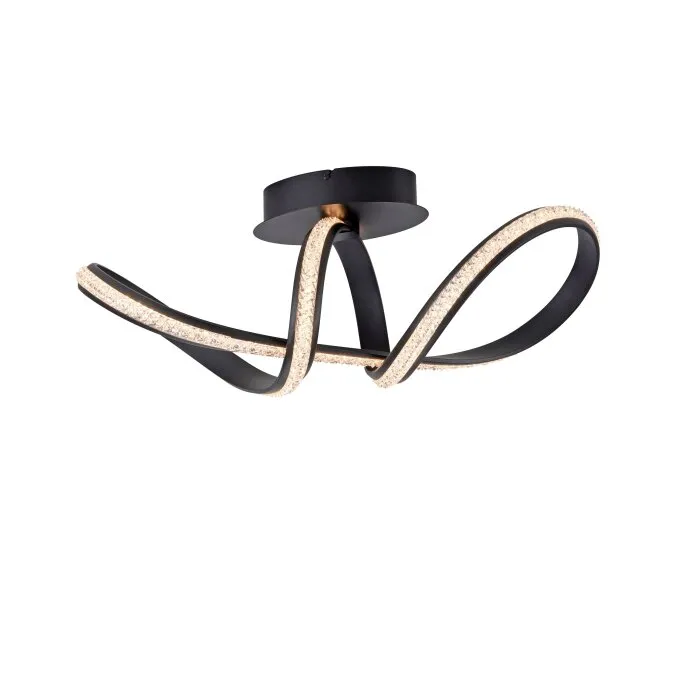 Paul Neuhaus BRILLA Plafoniera LED Nero, 1-Luce