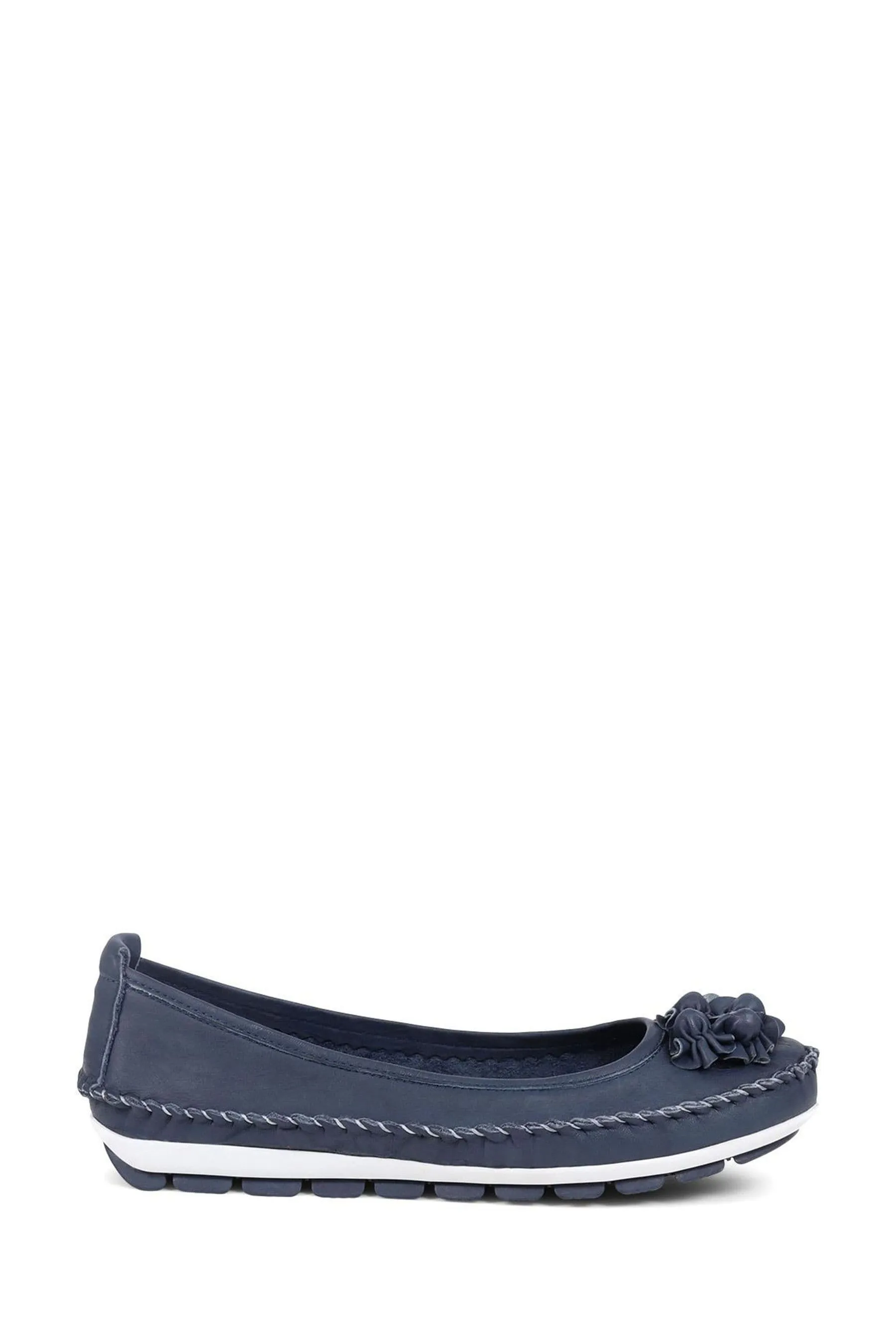 Pavers Blu - Floreale - Sneakers a ballerina in pelle    