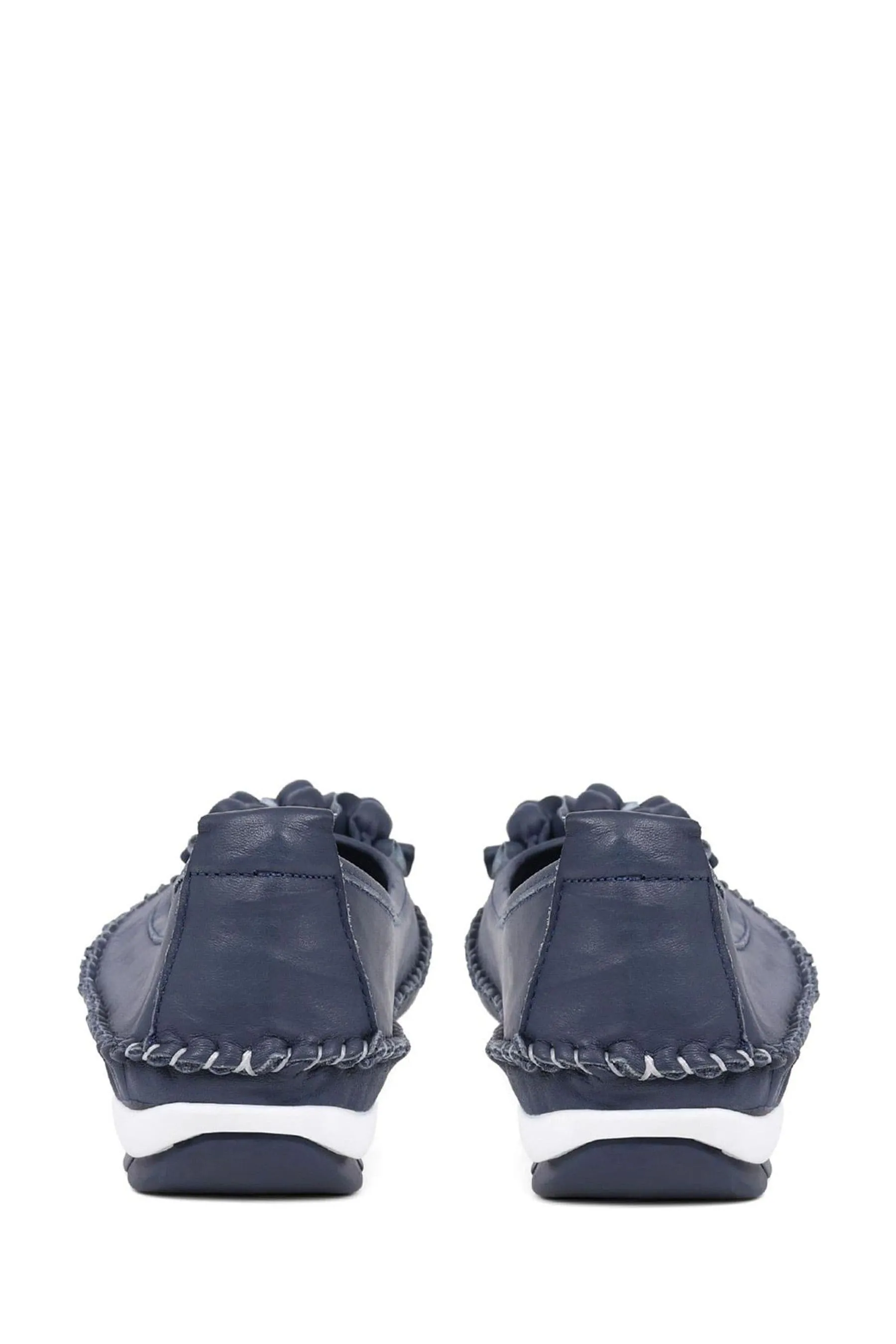 Pavers Blu - Floreale - Sneakers a ballerina in pelle    