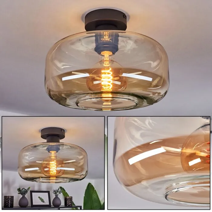 Pedreles Plafoniera Ambrato, 1-Luce