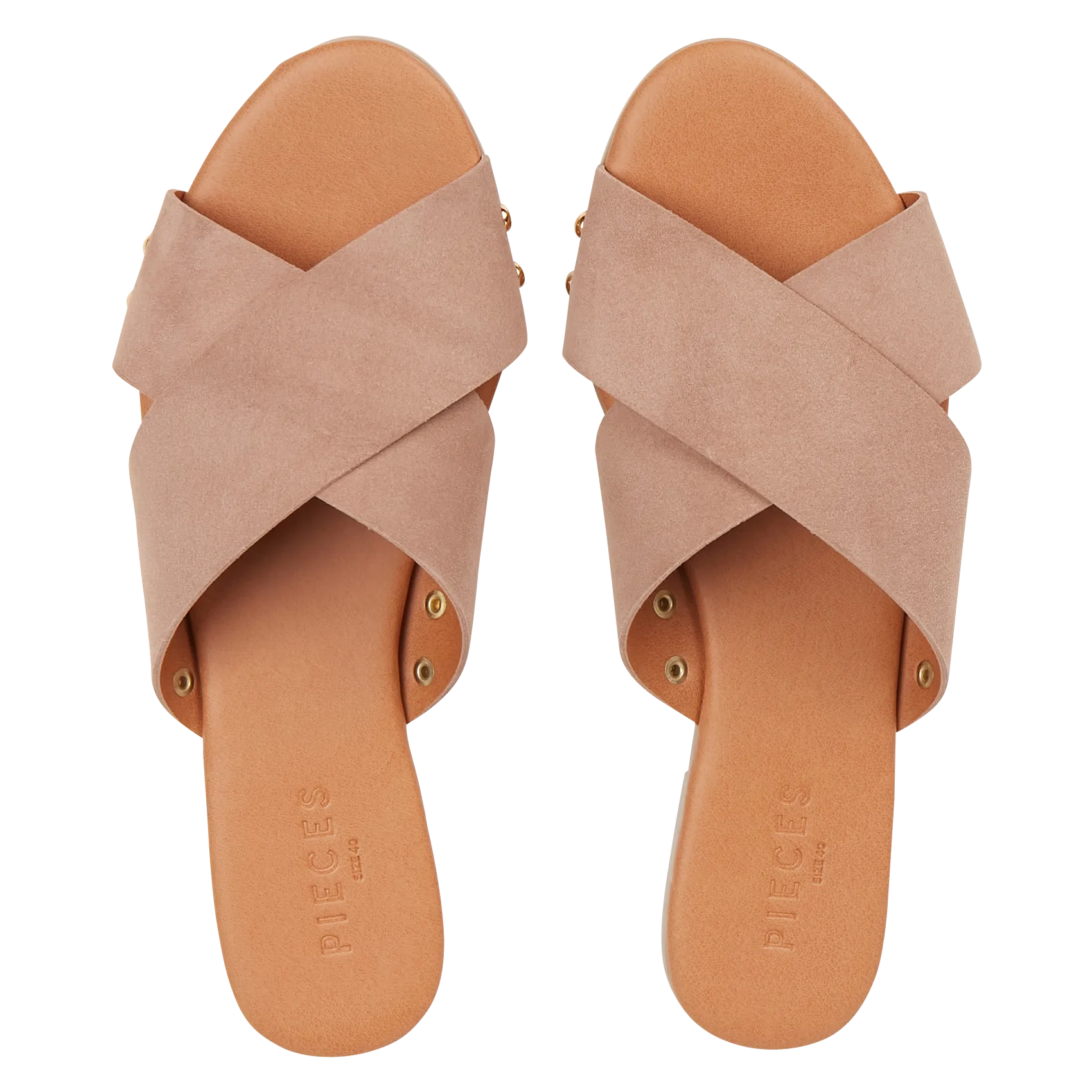  PIECES   Mules basse in pelle scamosciata | Rosa