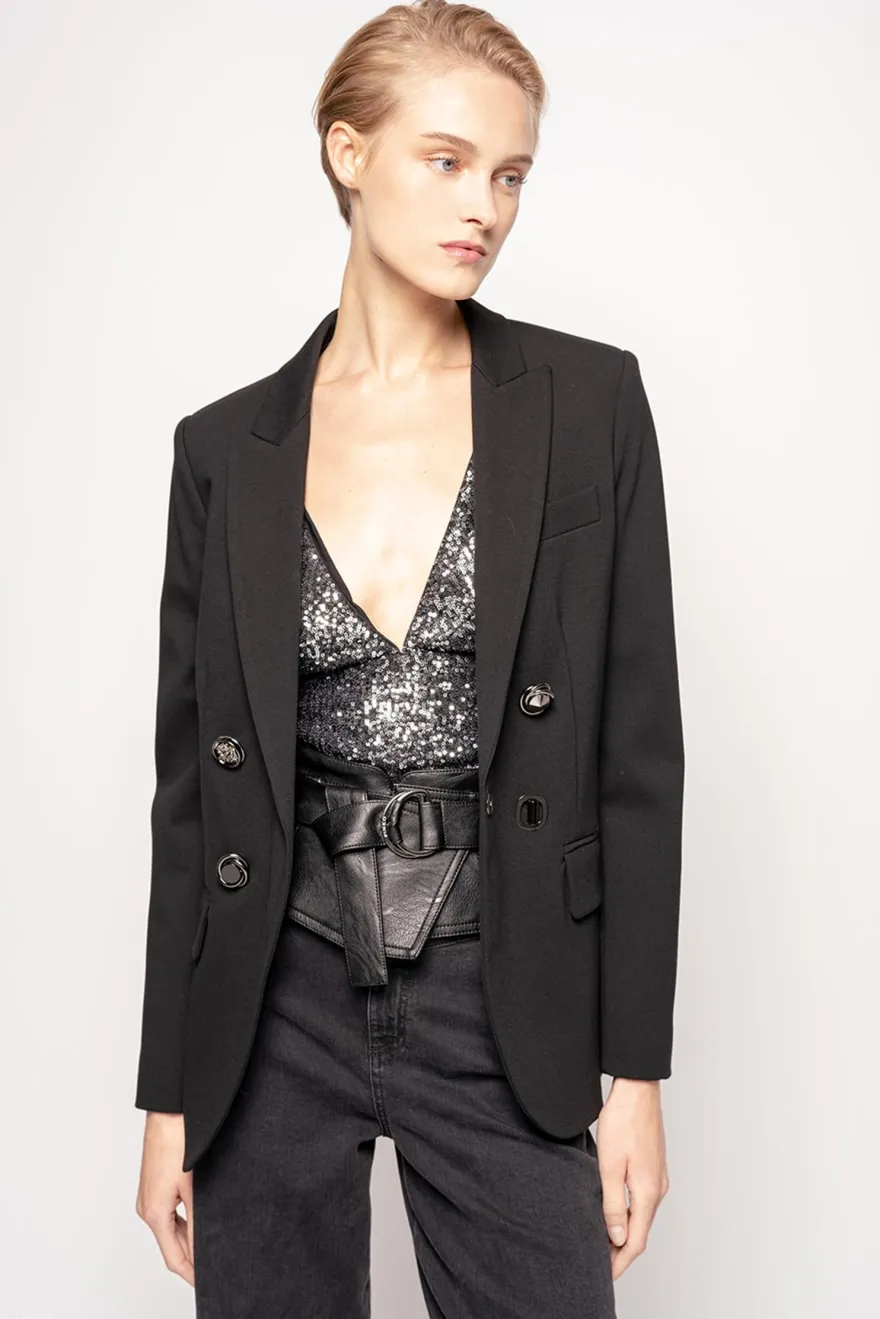 PINKO Blazer con bottoni gioiello