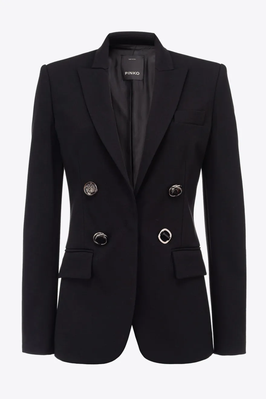 PINKO Blazer con bottoni gioiello