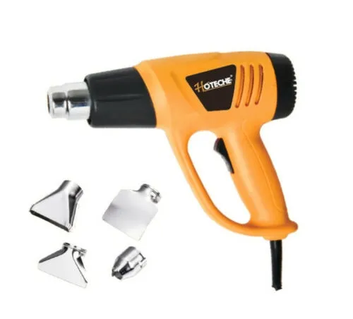 PISTOLA TERMICA SVERNICIATORE FONO CARROZZIERE ARIA CALDA 1600W GRADI 350 HOT 