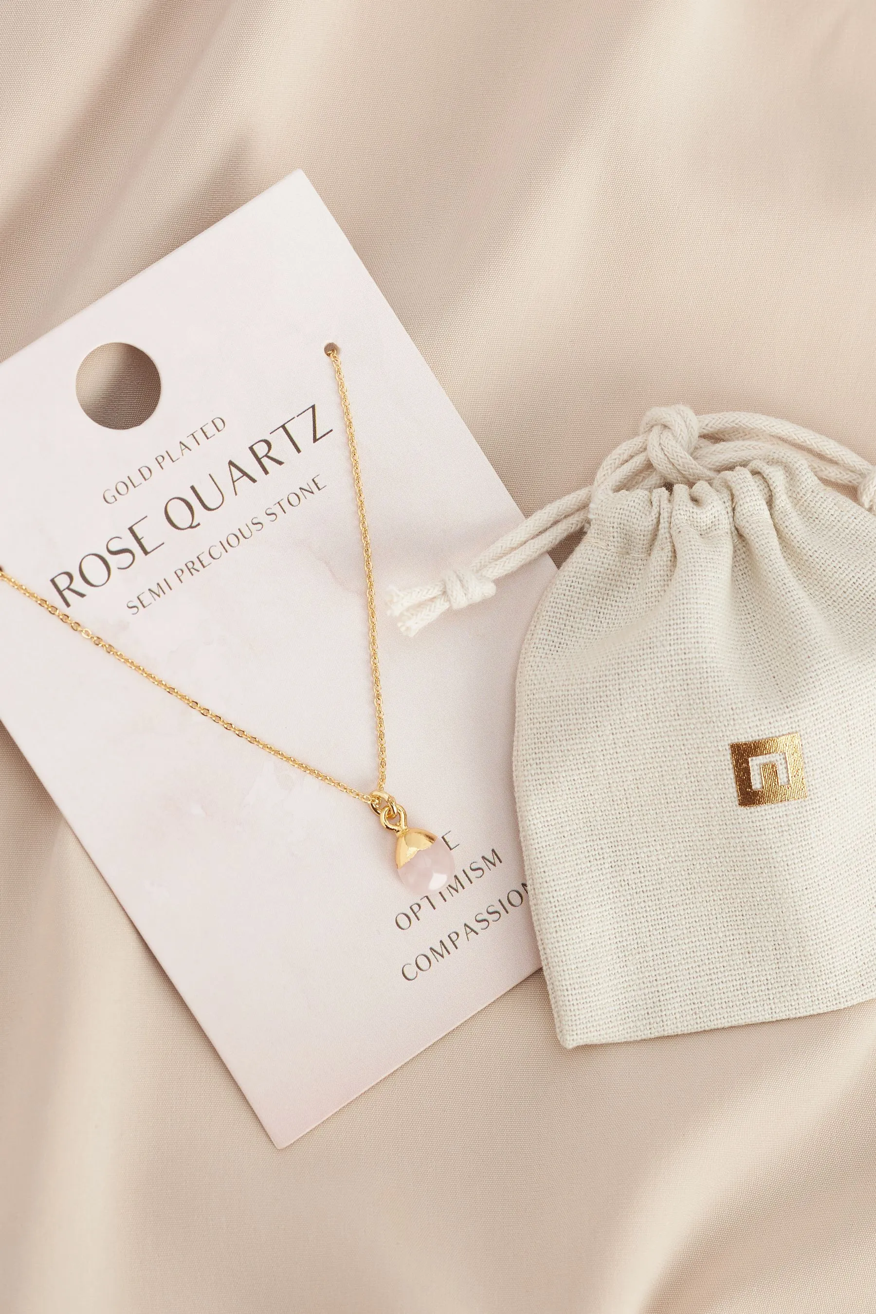Placcatura oro/argento  - Collana con pietra semipreziosa