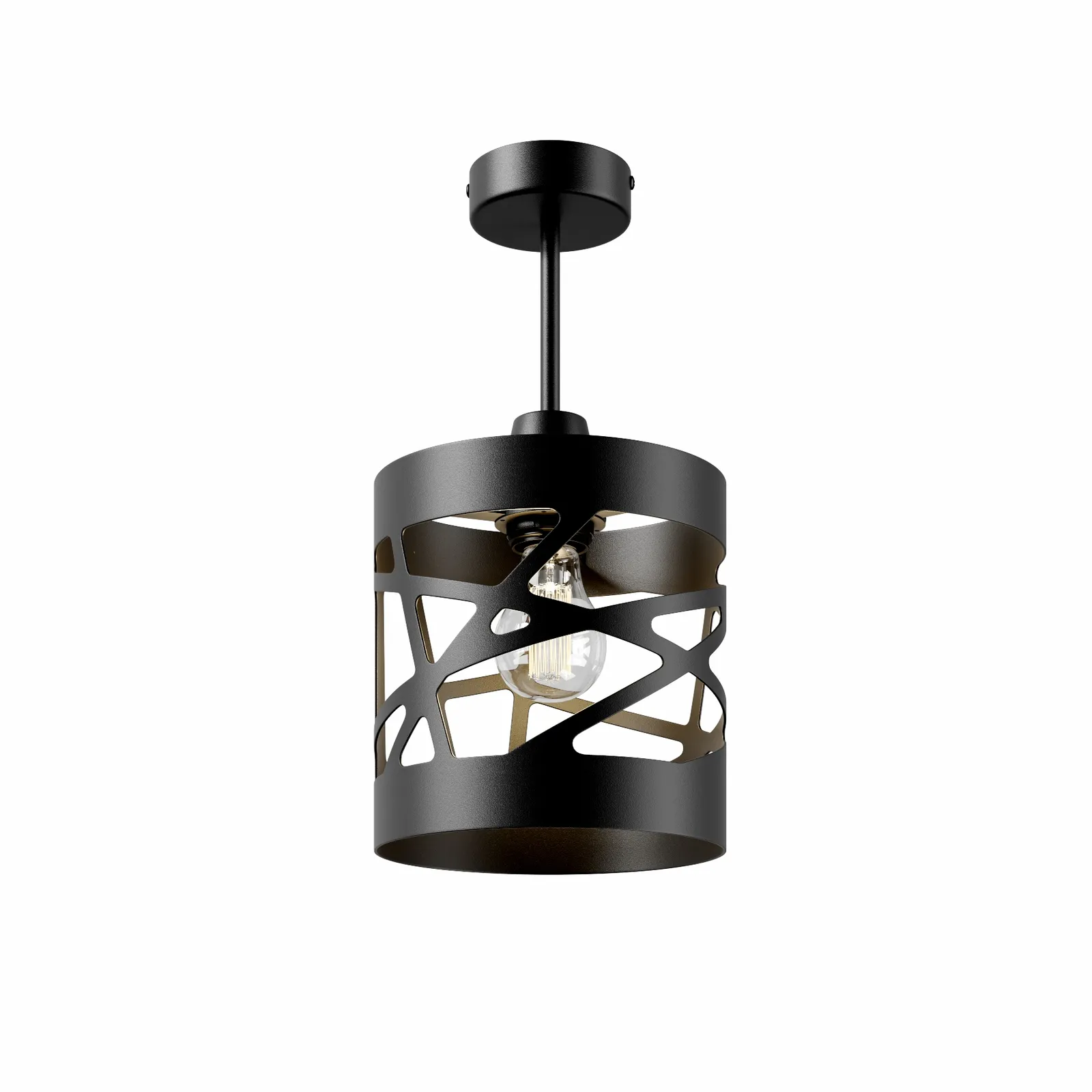 Plafoniera Modul Frez campione paralume 17,5 cm nero