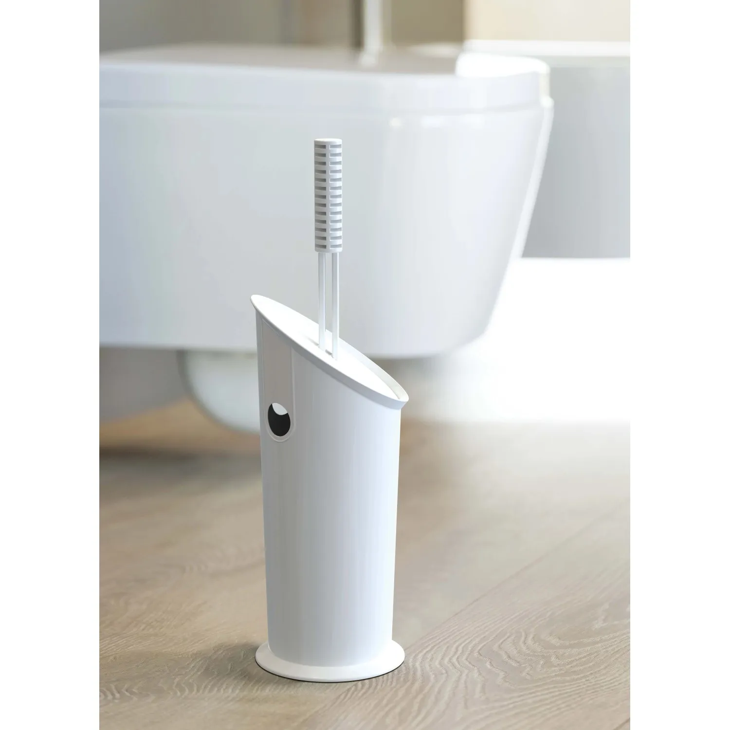 Portascopino bagno BOX H 39,5 cm bianco