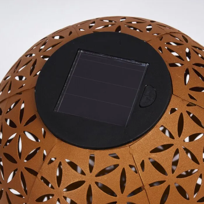 Samoao Lampada solare LED Ruggine, Nero, 1-Luce