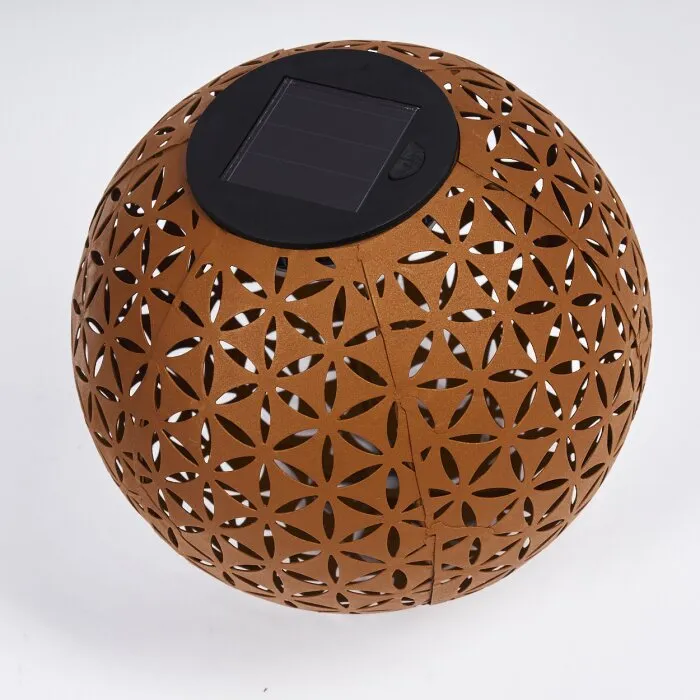 Samoao Lampada solare LED Ruggine, Nero, 1-Luce
