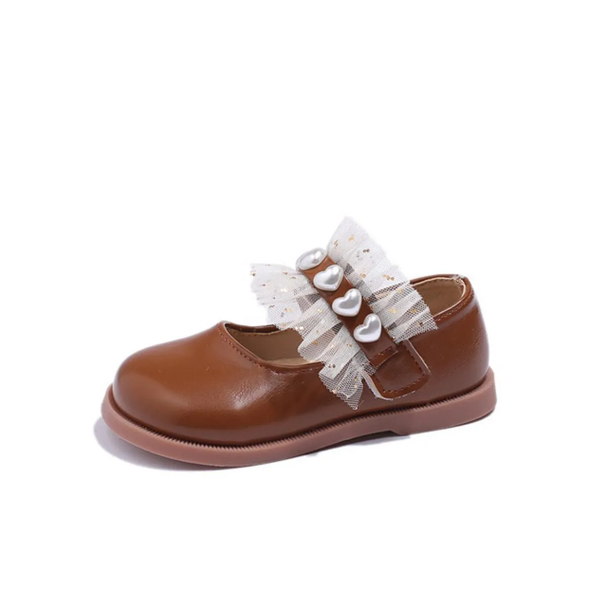 Scarpe da principessa super adorabili con volant in pizzo Spettacoli accattivanti Scarpe da sera per ragazze Studentessa Mary Ja