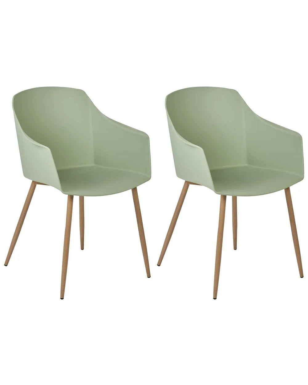 Set di 2 sedie da pranzo FONDA II Verde chiaro