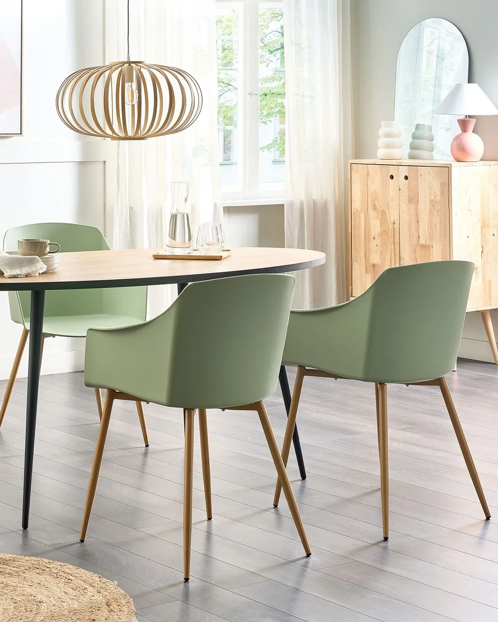 Set di 2 sedie da pranzo FONDA II Verde chiaro