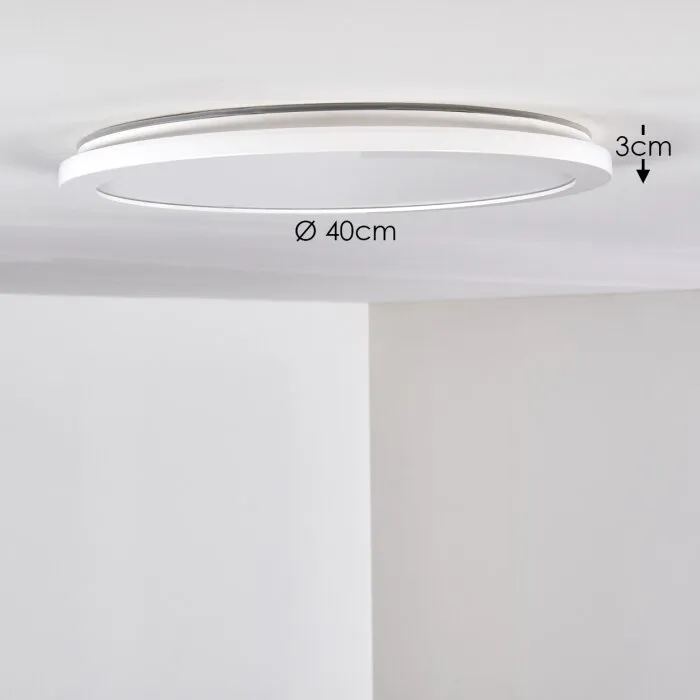 Siguna Plafoniera LED Bianco, 1-Luce
