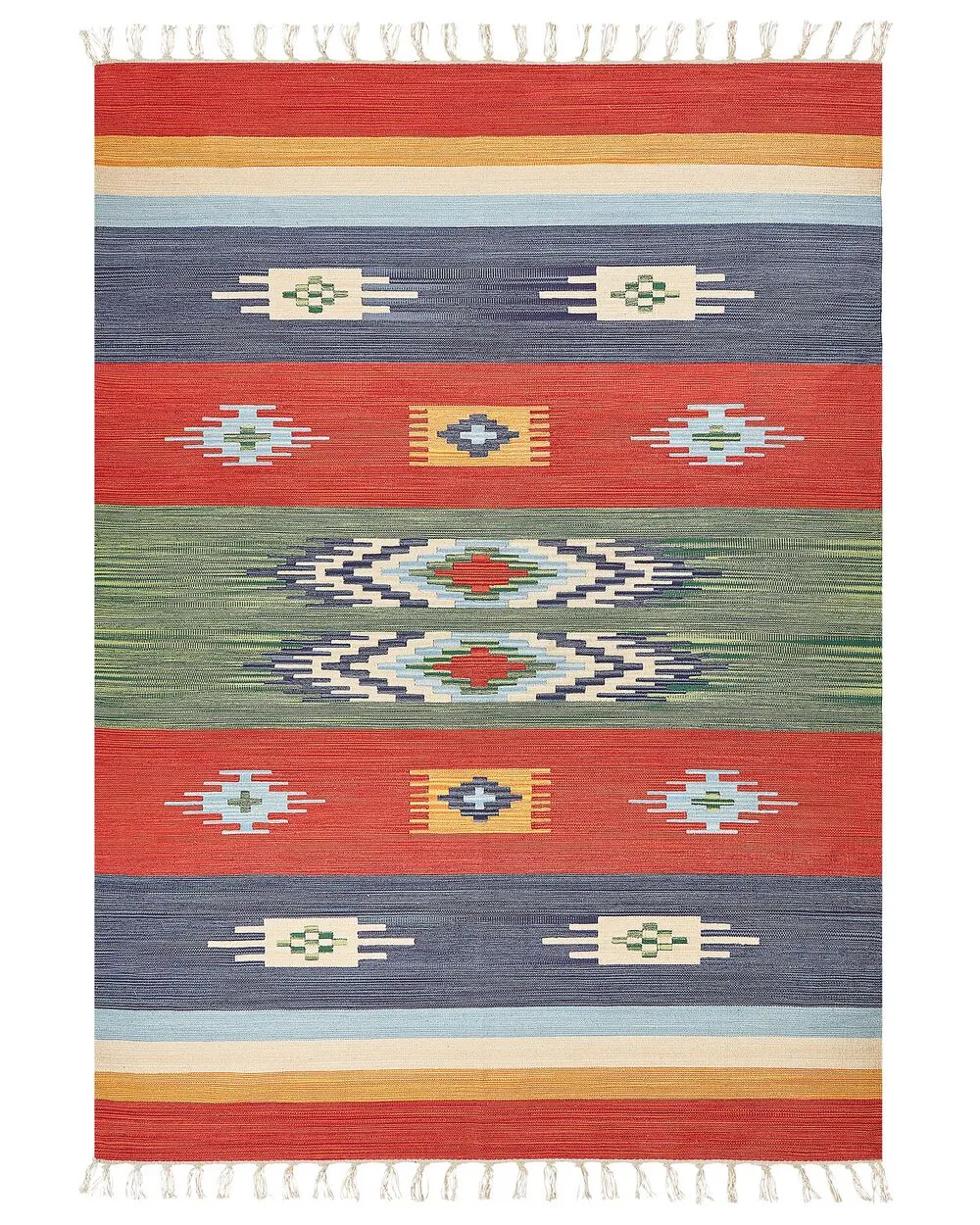 Tappeto Kilim cotone multicolore 200 x 300 cm KAMARIS
