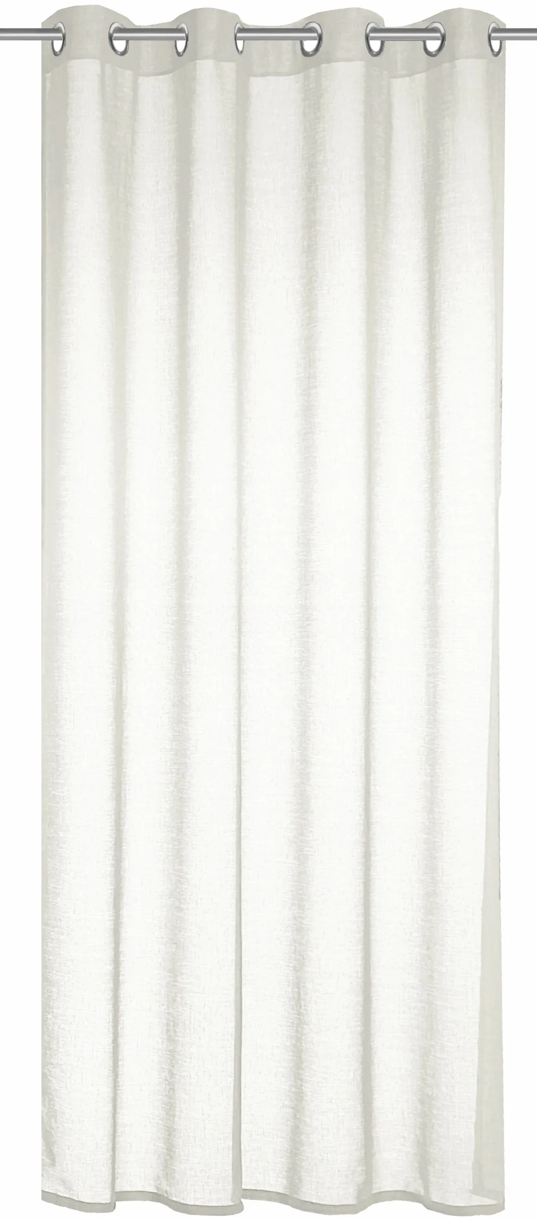 Tenda con anelli color naturale
