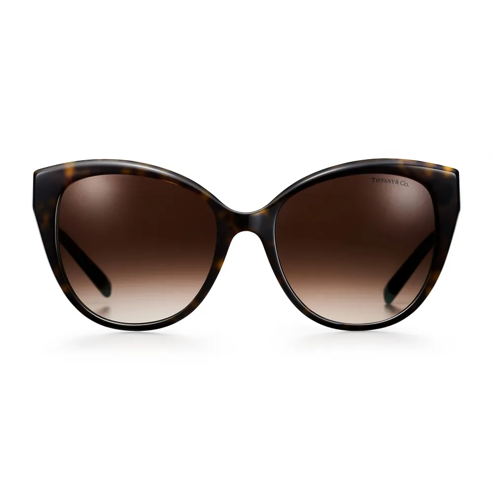 Tiffany & Co. - Occhiale da Sole Cat Eye - Tartaruga Blu - Collezione Tiffany T - Tiffany & Co. Eyewear