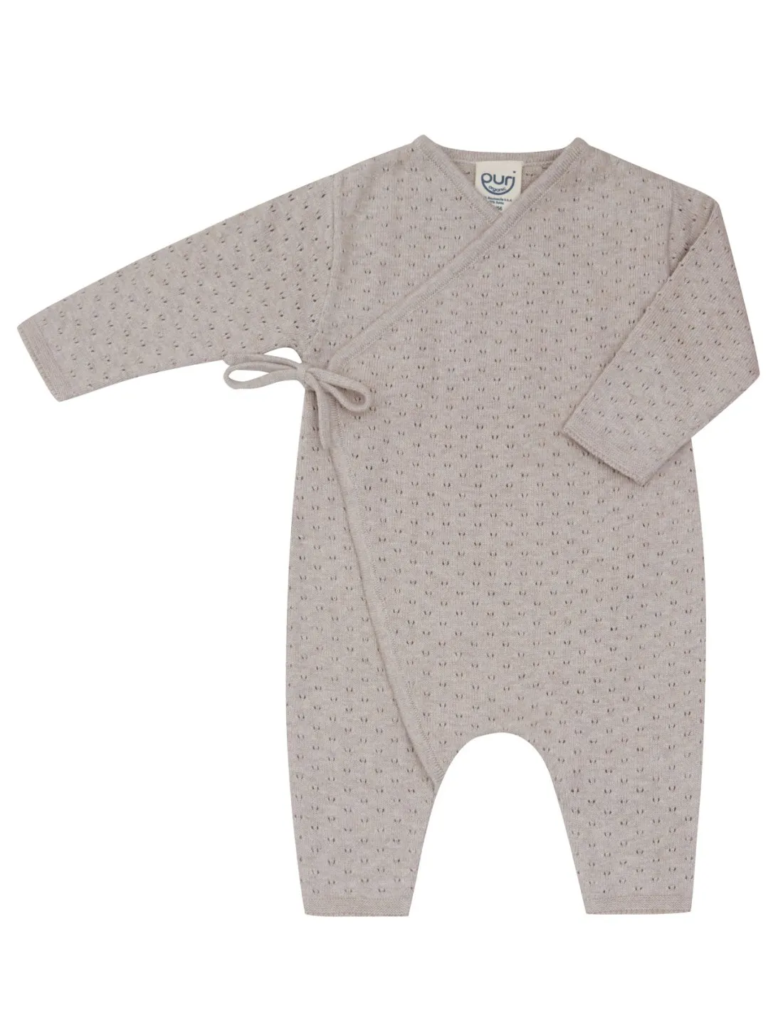 TUTINA IN COTONE BIO E SETA "WRAP POINTELLE"