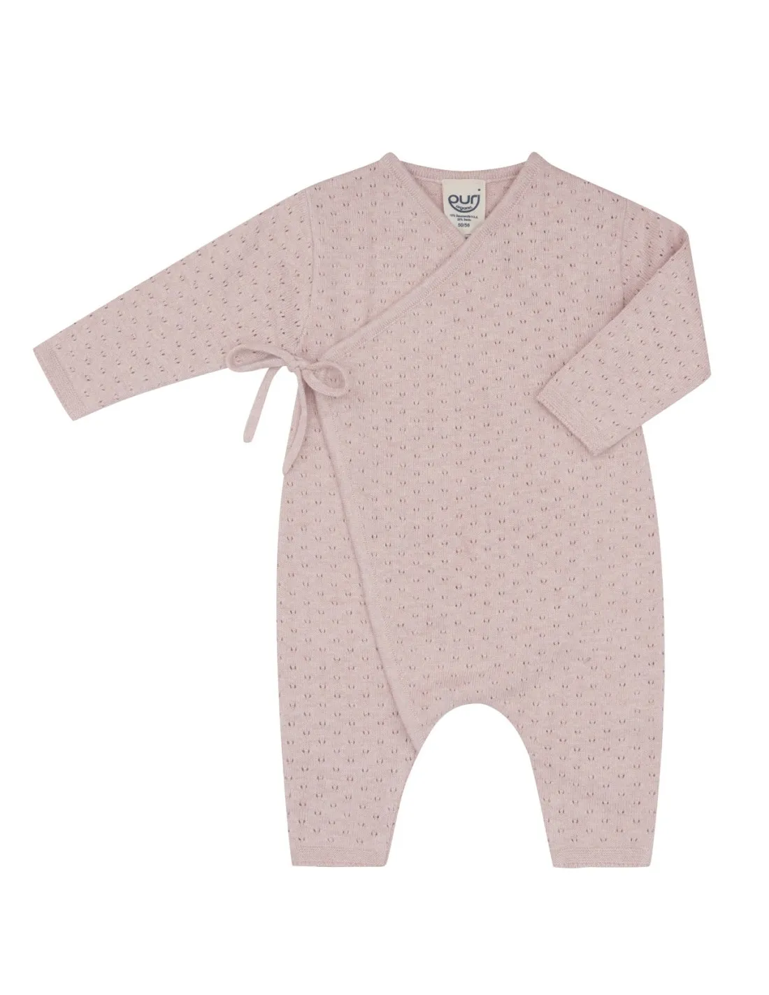 TUTINA IN COTONE BIO E SETA "WRAP POINTELLE"