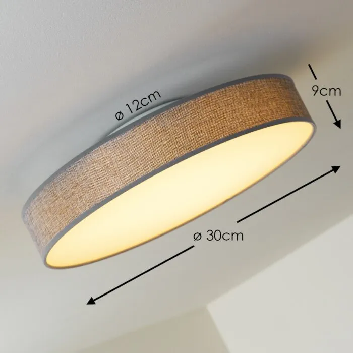 Victoria Plafoniera LED Bianco, 1-Luce